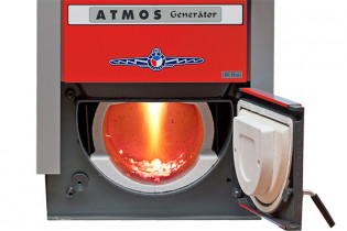 Plamen ve spodní spalovací komoře