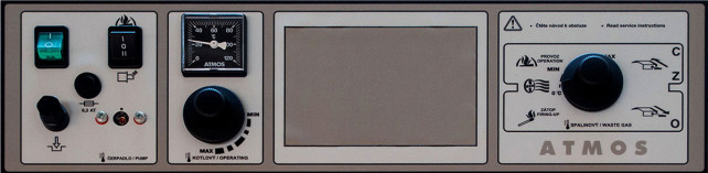 Ovládací panel se standartní regulací