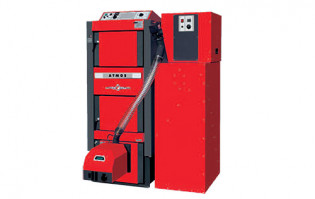 Kotel  s kompaktním zásobníkem AZPD  a pneumatickou dopravou APS250S
